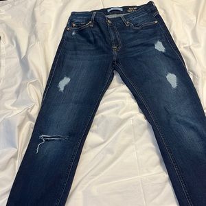 7 For All Mankind Jeans Distress, Ripped The Ankle Skinny Jeans